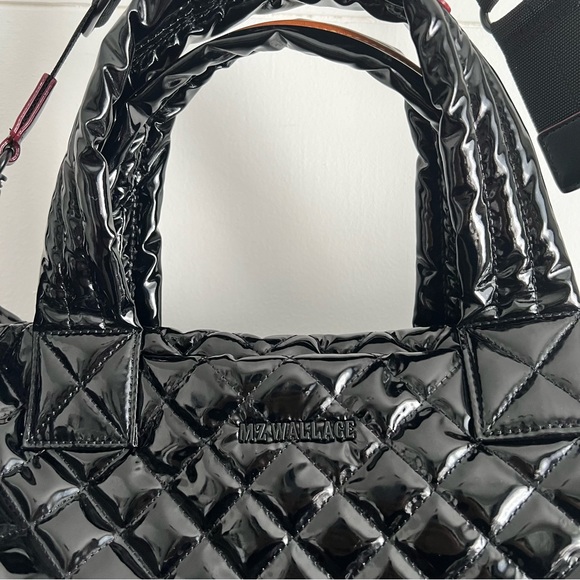 MZ Wallace Black Lacquer Quilted Bag - Picture 2 of 15